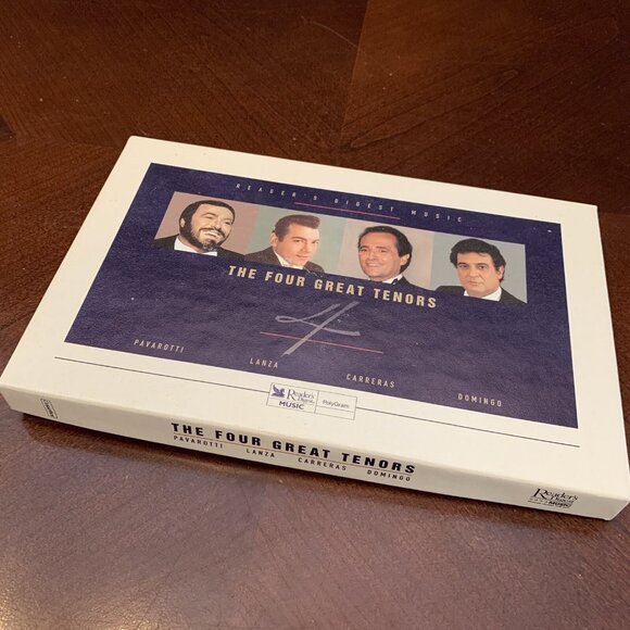 The Four Great Tenors Cassette Set (1999) - Pavarotti, Lanza, Carreras, Domingo - Picture 1 of 14